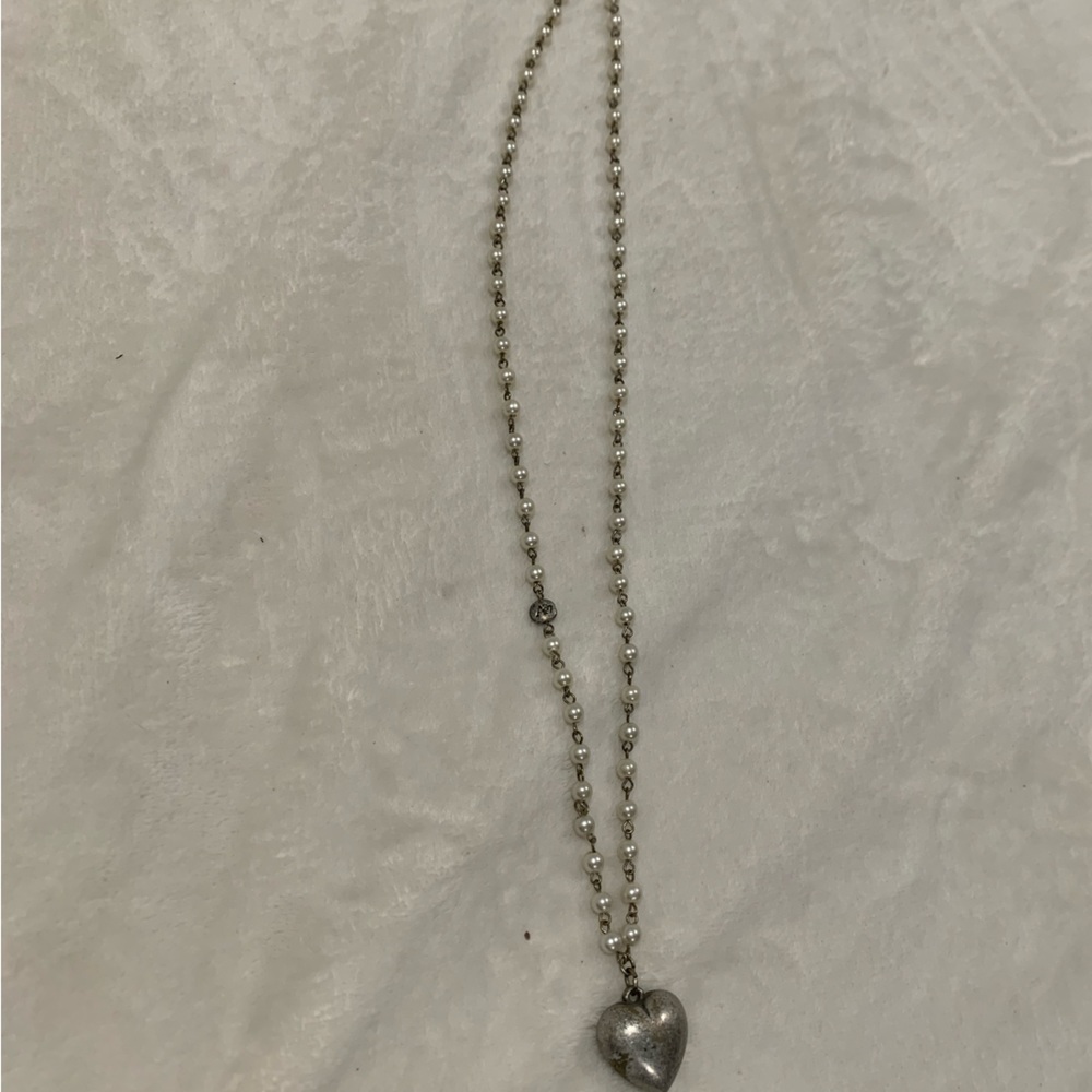 Pearl heart necklace
